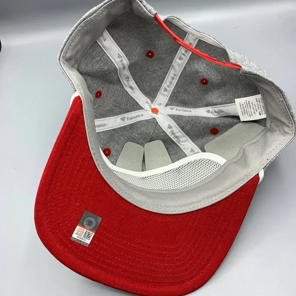 Alabama Crimson Tide Hat Men Gray Red Fanatics Snap‎ Back Cap Cotton